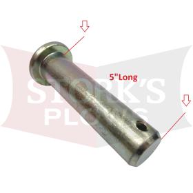 20790 Fisher Clevis Pin 1-1/4"x5" Angle Ram Pin