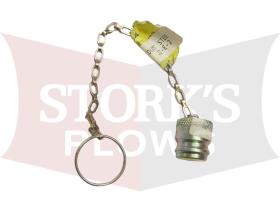 21604 Meyer Swenson Spreader Large Hydraulic coupler cover Steel 1/2" Dust Plug Make end