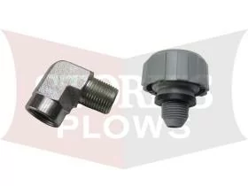 22344K Fisher Western 90 Degree Elbow w/Breather Cap Hydraulic Service Kit 21727 21726