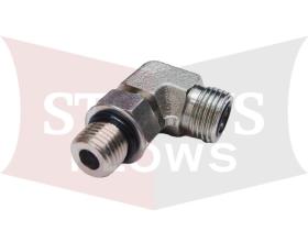 22866 Meyer 90 Degree 3/8 Inch SAE Faceseal O-Ring Style Fitting Elbow 