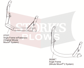 27237 Fisher Angle Frame MC Plow Blade MM Pivot Bar 27250 27350