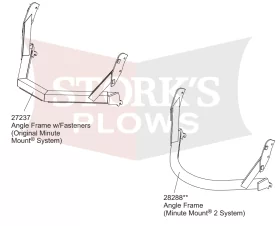 27237 Fisher Angle Frame MC Plow Blade MM Pivot Bar 27250 27350
