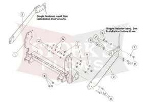 31275 commercial plow mount Ford F650 F750