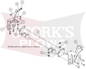 33283 2024+ Ford Ranger Western, Fisher, Snowex Defender HS 6800LT 7200LT