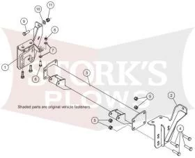 33284 2021+ Ford Bronco Western, Fisher, Snowex Defender HS 6800LT 7200LT