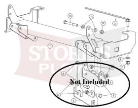 31543-2 (less Drop Brackets) Mount 04-12 Chevy GMC Colorado Canyon Z71 Z85 Western Suburbanite, Fisher Homesteader, SnowEx