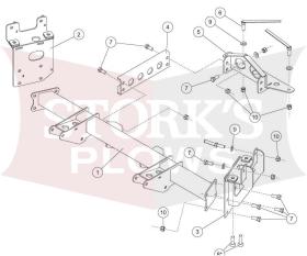 33925-2 Western Fisher SnowEx Mount 2019-2025 Dodge Ram Rebel 1500 Compact Plow