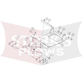 35167 Yamaha Wolverine X2 X4  2017+ Mount Kit Western Impact / Fisher Trailblazer / Snowex UTV Plow