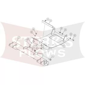 35167 Yamaha Wolverine X2 X4  2017+ Mount Kit Western Impact / Fisher Trailblazer / Snowex UTV Plow