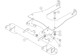 35172 Mount 24+ Polaris Ranger 1500 Western Impact Fisher Trailblazer SnowEx V-Plow