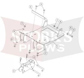 35207 Yamaha Wolverine 2017-22 Mid Size Plow Mount Western Fisher Snowex