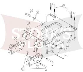 35208 2017-24 Cub Cadet Challenger 550 750 Mid Size Plow Mount Western Fisher SnowEx