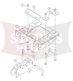 35209 Can Am Maverick 800 / 1000 Commander Mid Size Plow Mount Western Fisher Snowex