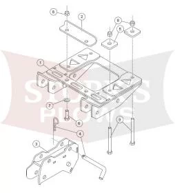 35209 Can Am Maverick 800 / 1000 Commander Mid Size Plow Mount Western Fisher Snowex