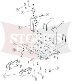 35210 17-24 Honda Pioneer 700 Mid Size Plow Mount Western Fisher Snowex