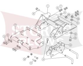 35212 Western Midsize Plow Mount 2000+ John Deere Gator T-Series UTV