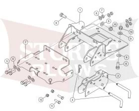 35212 Western Midsize Plow Mount 2000+ John Deere Gator T-Series UTV