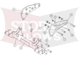 35301 Tractor Mount BX Series Kubota Western Impact Fisher Trailblazer SnowEx V-Plow