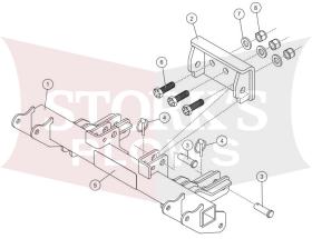 35302 Tractor Mount 20+ Kioti CS Bobcat CT 1021/1025 Western Impact Fisher Trailblazer SnowEx V-Plow
