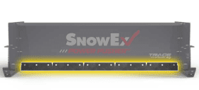 31614 10' SnowEx Power Pusher 30" Tall Trace Technology Steel Trip Cutting Edge Skid Steer Pusher Box