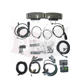 39900 LED Lights + Fleet Flex Truck Side Wiring Kit Isolation Module Fisher Western Snowex Blizzard