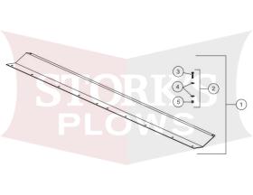 41844 Fisher HD2 HDX 7.5' Steel Deflector Kit Snow Plow