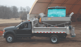 SnowEx Renegade 3 Yard Helixx Auger Hopper S300A 8 Ft Salt Spreader Stainless Steel Electric