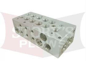 B60354 810SS Blizzard Empty Manifold Block with Cross Port Relief.