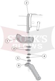 48852-1 Receiver Clamp Kit For Western/Fisher 500/2500 Spreader Tailgate 