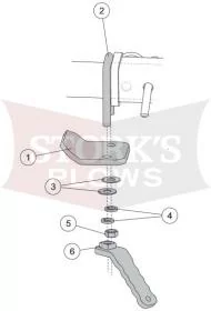 48852-1 Receiver Clamp Kit For Western/Fisher 500/2500 Spreader Tailgate 