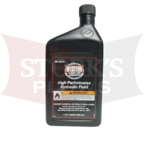 Western Plow Pump Oil High Performance Hydraulic Fluid Quart 49311 