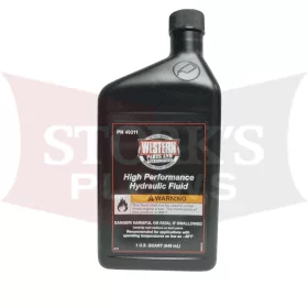 Western Plow Pump Oil High Performance Hydraulic Fluid Quart 49311 