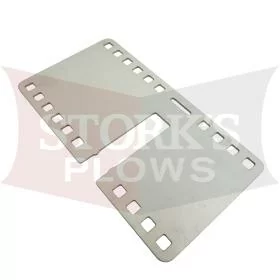 51240 Stainless Steel Long Grille Harness Mount Plate Plug Storage Bracket Western Fisher Blizzard SnowEx