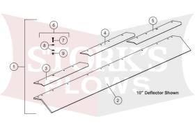 52094 Fisher HD2 HDX 10" 7.5' Rubber Deflector Kit