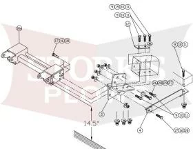 52404-MKPB Arctic Plow Mount 1991-2000 Chevy GMC 3500 4x2 Classic