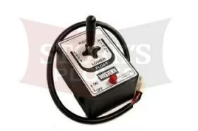 Western Straight Blade Joystick Control 6 Pin White Plug 56369