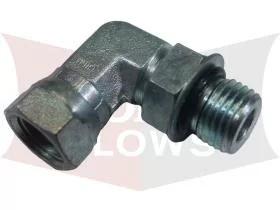56723 90 Elbow 9/16" O Ring Male to 1/4 Pipe Female Fisher Western Fitting Boss HYD01620