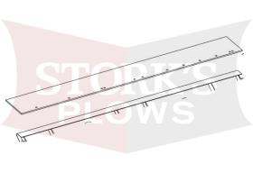 283 Fisher SD LD RD HD Snowplow Blade 7'6" Steel Snow Foil Deflector Kit