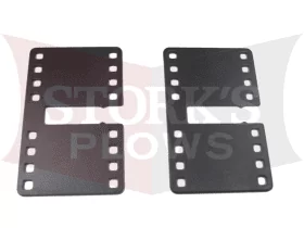 61544 / 8290 Set Long Grille Harness Mount Plate Plug Storage Bracket Western Fisher Blizzard SnowEx