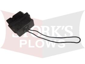 62001 Blizzard Plow Side Plug Cover Weather Cap Power Hitch 1 Piece Plug Curtis Airflo Snowman