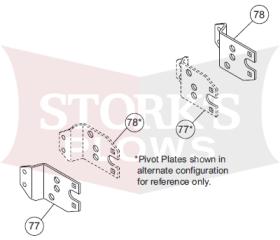 64378 64379 Western Midweight Configuration Plates Ultramount Pivot Plate A B