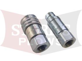 57893 Skid Steer Plow Quick Disconnect Hydraulic Couplers Western Fisher SnowEx 