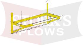 68776 Main Frame Western Fisher Blizzard 1000/2000/LP-8 Salt Spreader Tailgate