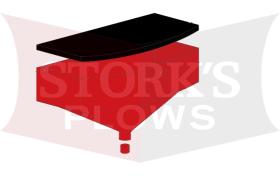 68777 Western 1000 Hopper Assembly w/ Throat Liner Salt Spreader