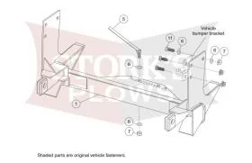 Fisher plow mount Dodge Dakota