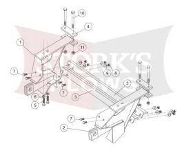 Fisher plow mount 7166 Toyota Tacoma