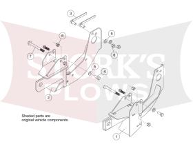 7182-1 Fisher Plow Mount 2007-19 Chevy GMC K1500 Silverado Sierra