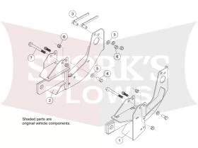 7182-1 Fisher Plow Mount 2007-19 Chevy GMC K1500 Silverado Sierra 