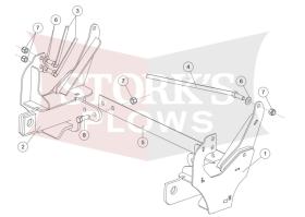 7193 Fisher Plow Mount Jeep Wrangler