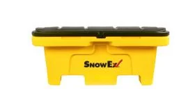 74047 SnowEx Tote Salt Storage Box 6 Cu Ft with Fork Pockets Yellow 